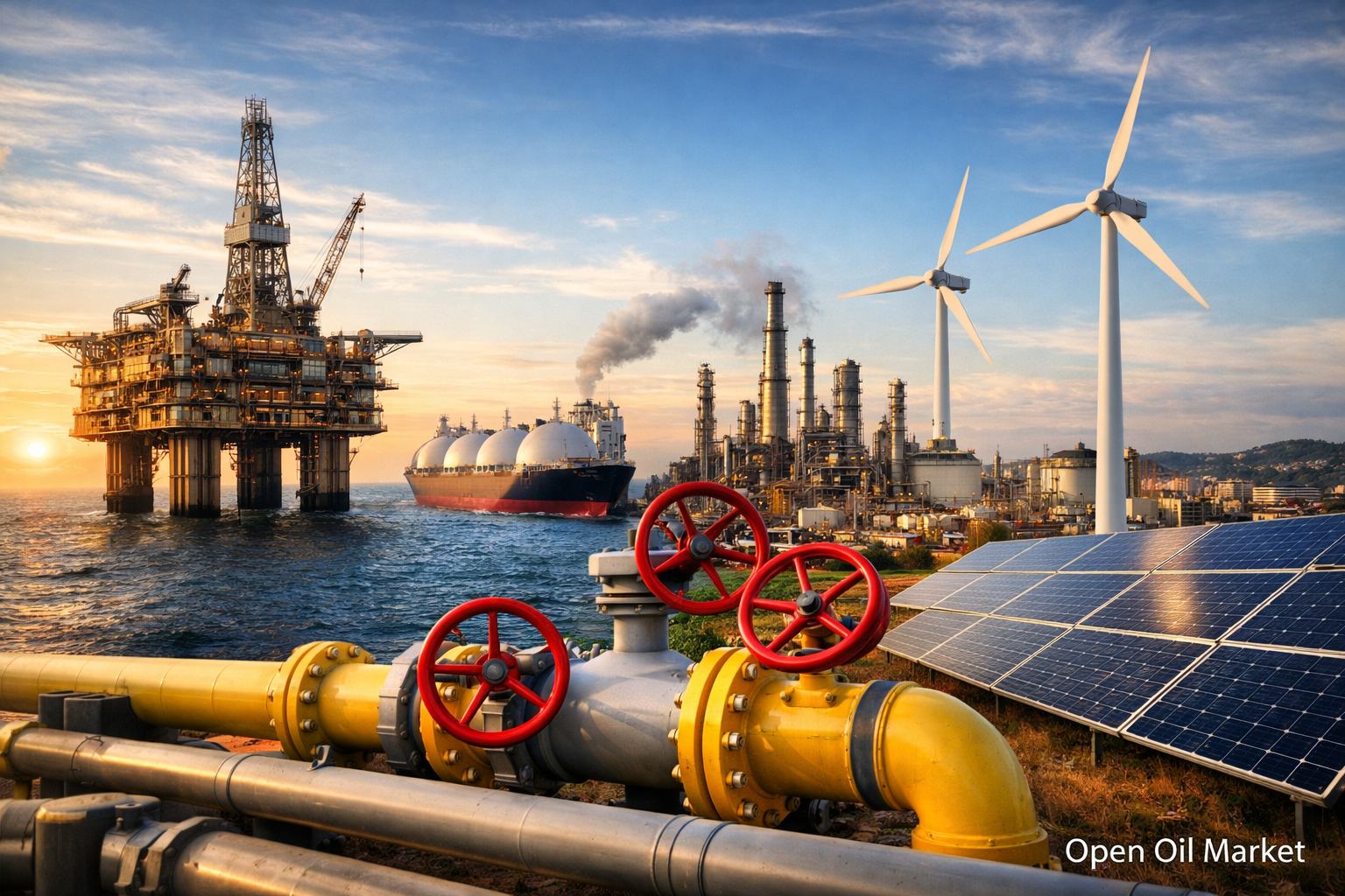 Pandaigdigang merkado ng langis at gas at enerhiya — langis, gas, LNG, renewable energy at elektrisidad, mga pandaigdigang trend ng energy sector Lunes, Enero 19, 2026