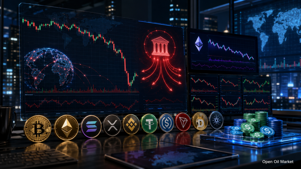 Balita sa Cryptocurrency, Biyernes, Ika-5 ng Hunyo 2026: Bitcoin sa Ilalim ng Presyon ng ETF Outflows, Merkado Naghahanap ng Suporta sa Regulasyon at Stablecoins