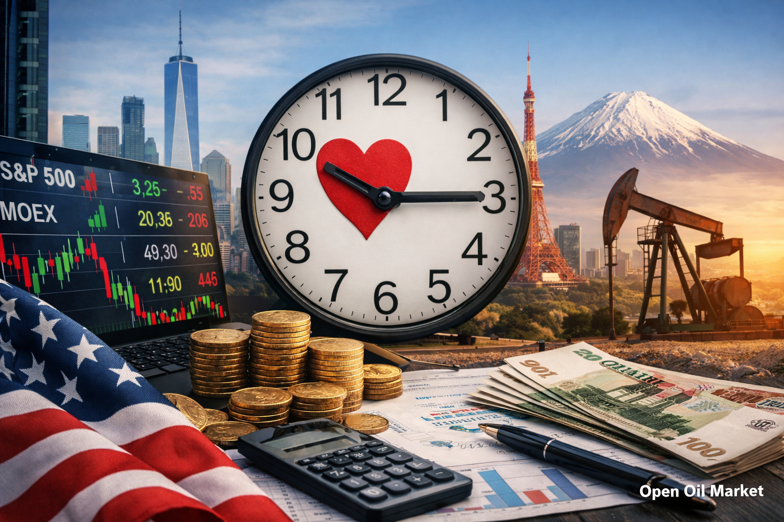 Mga Pang-ekonomiyang Kaganapan at Mga Ulat ng Korporasyon — Sabado, Pebrero 14, 2026 Pandaigdigang Pamilihan, S&P 500, Euro Stoxx 50, Nikkei 225, MOEX