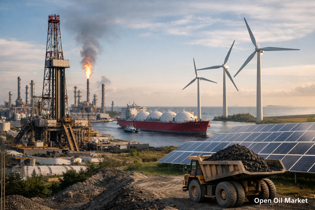 Balita sa langis at enerhiya — Abril 11, 2026: langis sa $100, gas nasa ilalim ng presyon, paglago ng kuryente at mga REN.