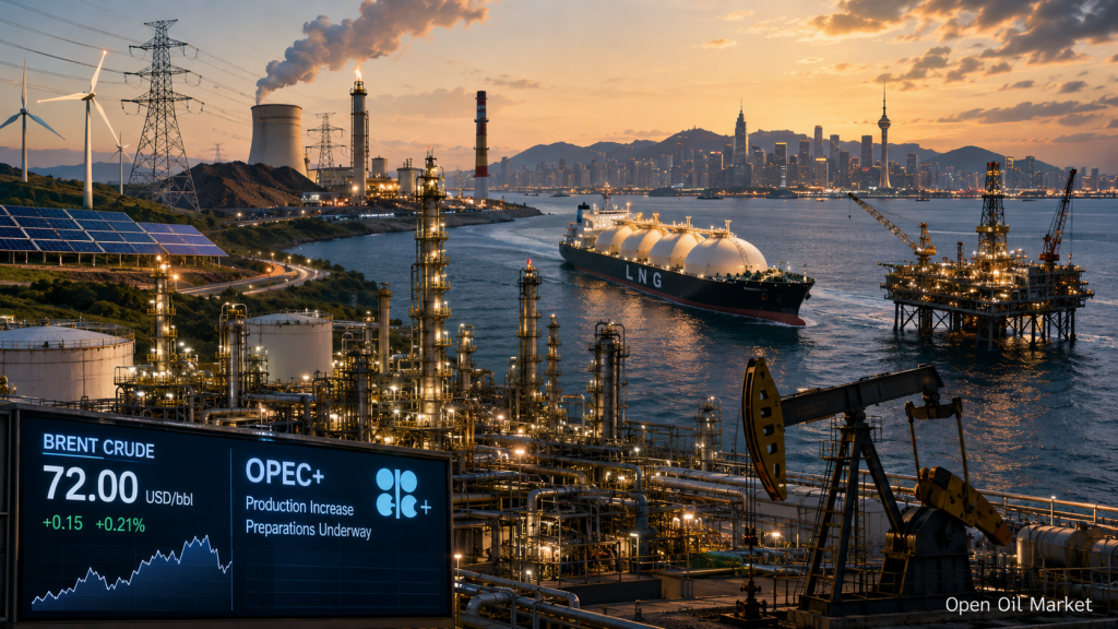 Pandaigdigang merkado ng enerhiya 4 Hulyo 2026: langis Brent, gas LNG, refinery, mga produktong petrolyo, kuryente, renewable energy, at karbon