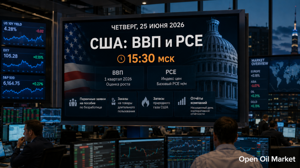 Mga Pang-ekonomiyang Kaganapan at Ulat ng Korporasyon noong ika-25 ng Hunyo 2026: GDP ng USA, PCE, Merkado ng Paggawa at mga Ulat ng Kumpanya