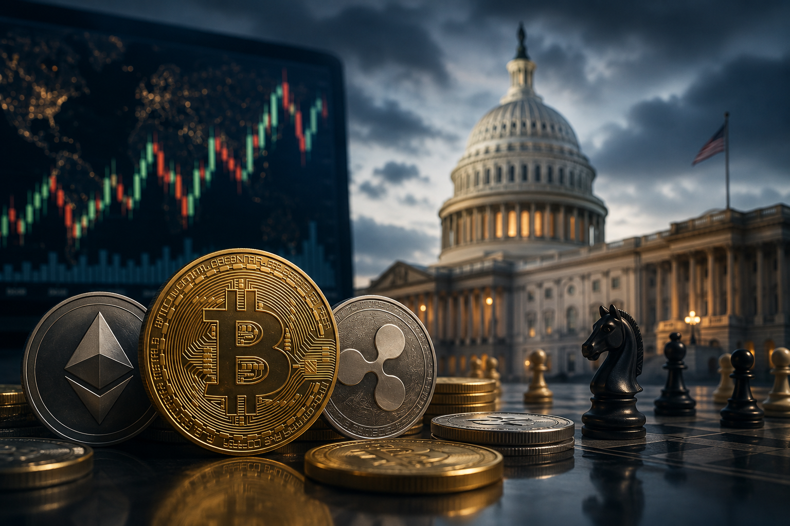 Balita sa Cryptocurrency: Biyernes, Agosto 7, 2026 — ang merkado ay nananatiling nakaabang para sa botohan ng Senado ng U.S. tungkol sa CLARITY Act