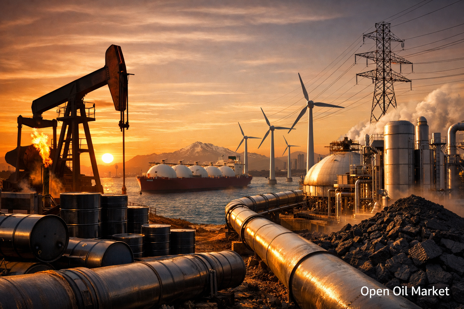 Pandaigdigang pamilihan ng langis at gas at enerhiya, langis, gas at imprastruktura ng enerhiya Miyerkules, Disyembre 17, 2025