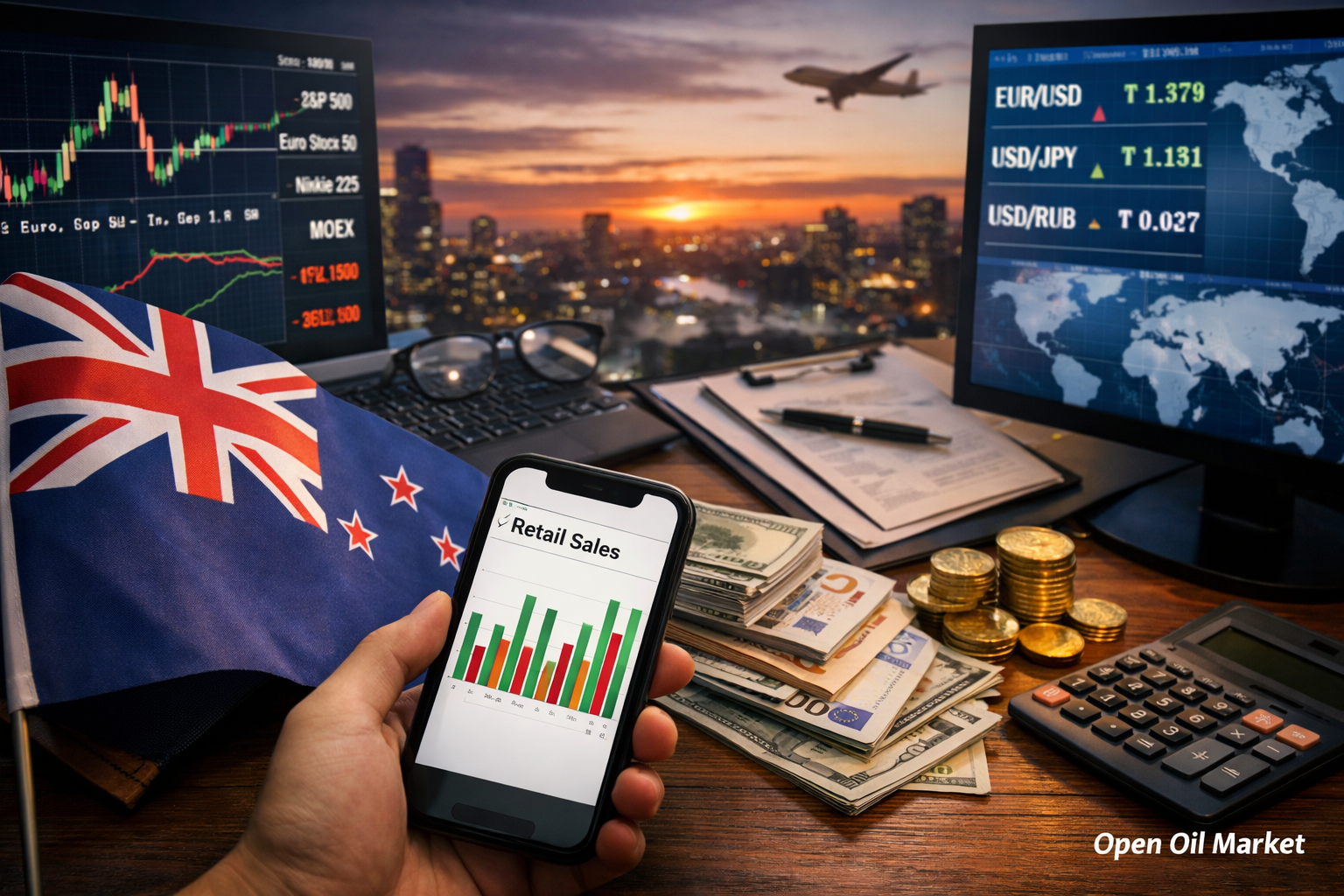 Kaganapang pang-ekonomiya at corporate report — Pebrero 22, 2026: benta sa tingian sa New Zealand at pandaigdigang merkado.