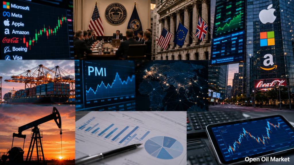 Kalendaryo ng Mamumuhunan Hulyo 27–31, 2026 — FRS Rate, GDP ng U.S. at Eurozone, PCE Inflation, Bank of England, PMI ng Tsina, OPEC+ at Ulat ng mga Kumpanya ng S&P 500, Euro Stoxx 50, Nikkei 225, MOEX