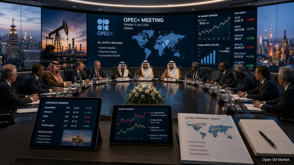 Pulong ng OPEC+ at Pandaigdigang Merkado — Mga Kaganapang Pang-ekonomiya at Corporate Reports 5 Hulyo 2026