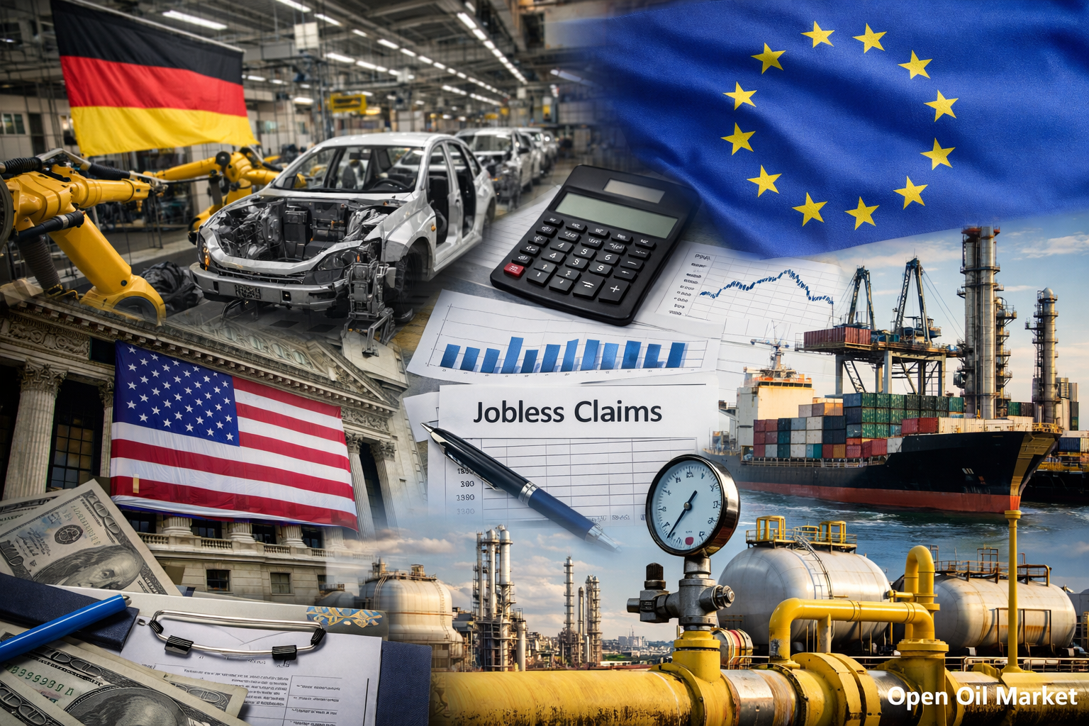 Mga Pang-ekonomiyang Kaganapan at Ulat ng Kumpanya — Huwebes, ika-8 ng Enero 2026: Mga Order sa Industriya ng Germany, PPI ng Eurozone at mga Aplikasyon para sa Kawalang-trabaho sa US