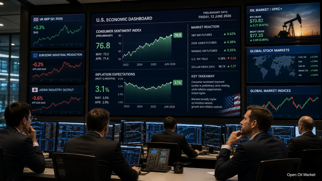 Kalendaryo ng Mamumuhunan: Consumer Sentiment Index ng US, mga inaasahan sa inflasyon, ulat OPEC at pandaigdigang mga pamilihan ng stock Hunyo 12, 2026